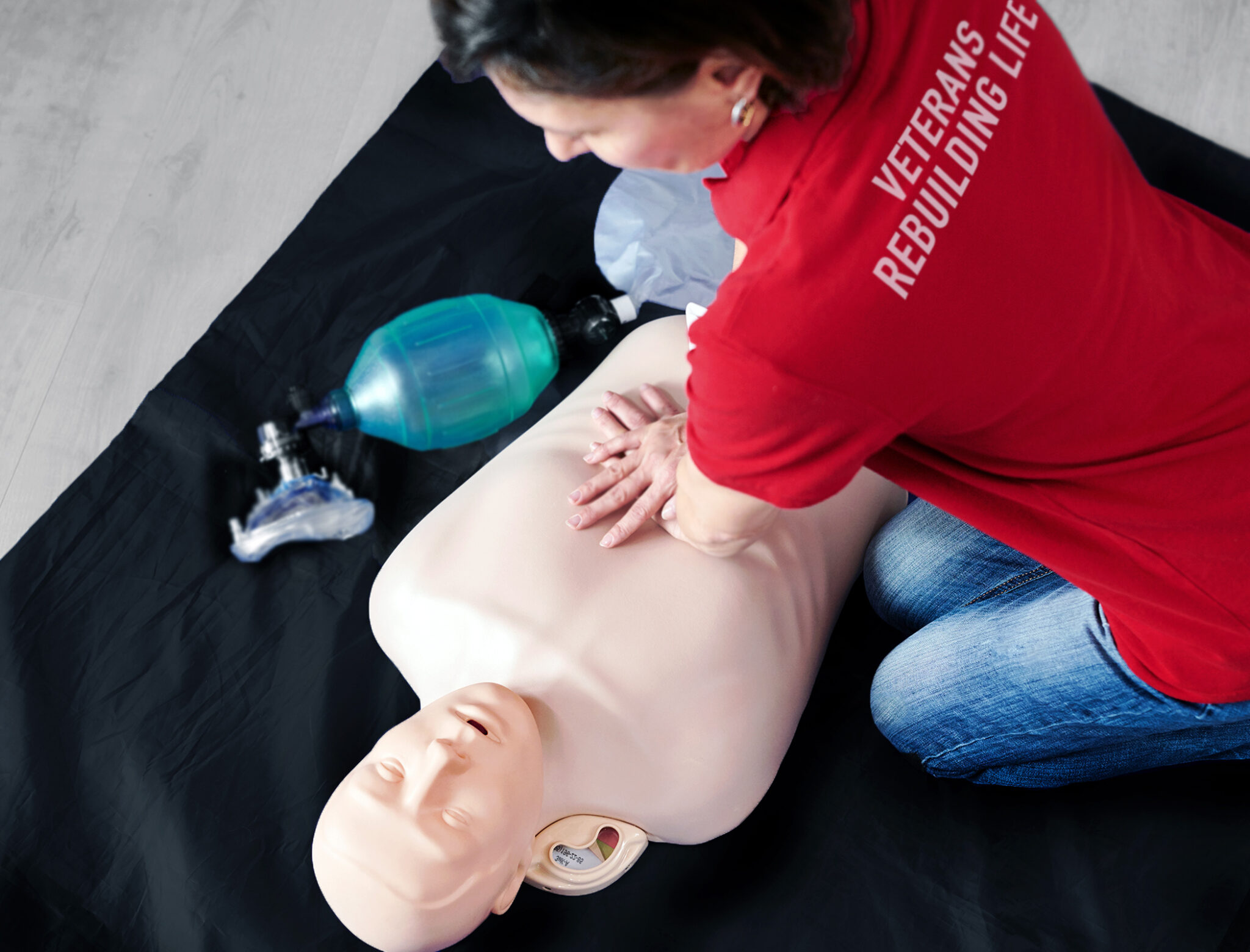 Veterans Rebuilding Life provided the hospital staff with certified training in Basic Life Support including CPR and AED emergency procedures for adults, children and infants. The program is accredited by the American Heart Association.