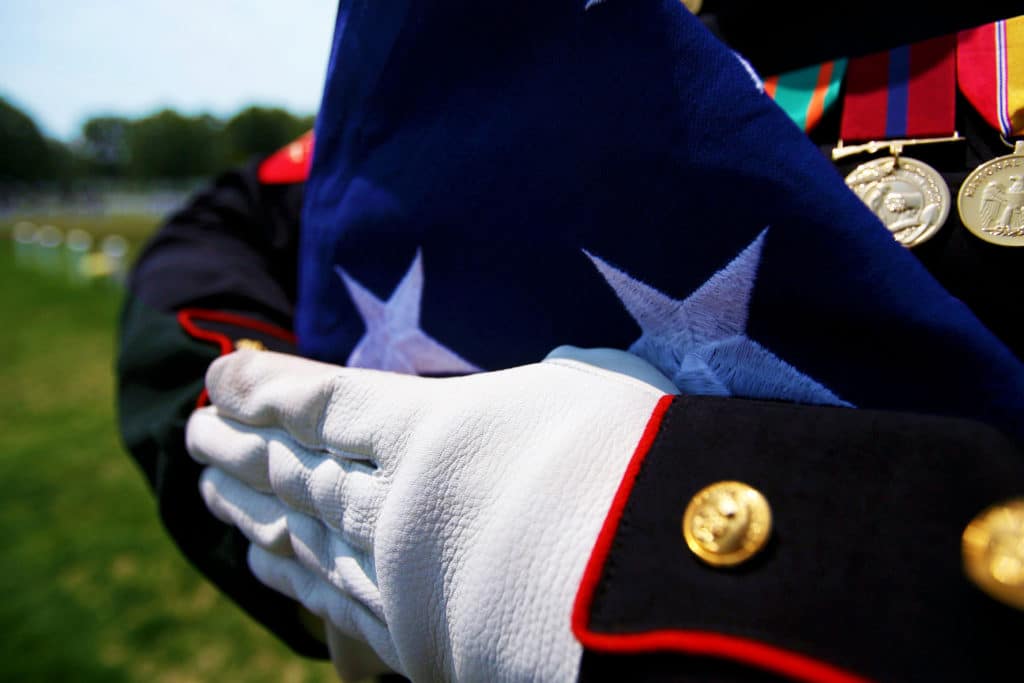 Honoring Frozen Chosin Marine Captain Richard Bishop, at Calverton Cemetery, on Memorial Day Weekend.