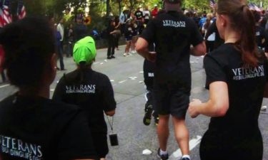 Team VRL running a 5K marathon in-support of wounded veterans.