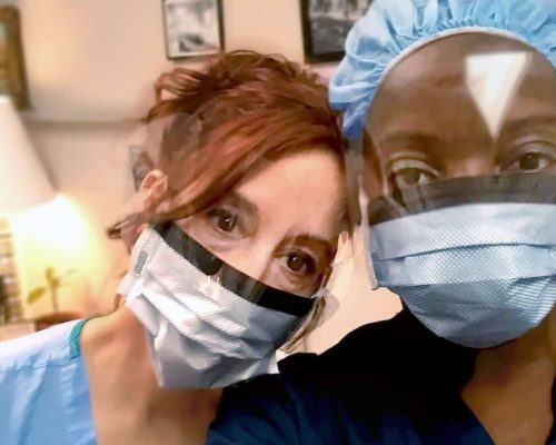 Manhattan VA Hospital nurses received 650 medical face shields