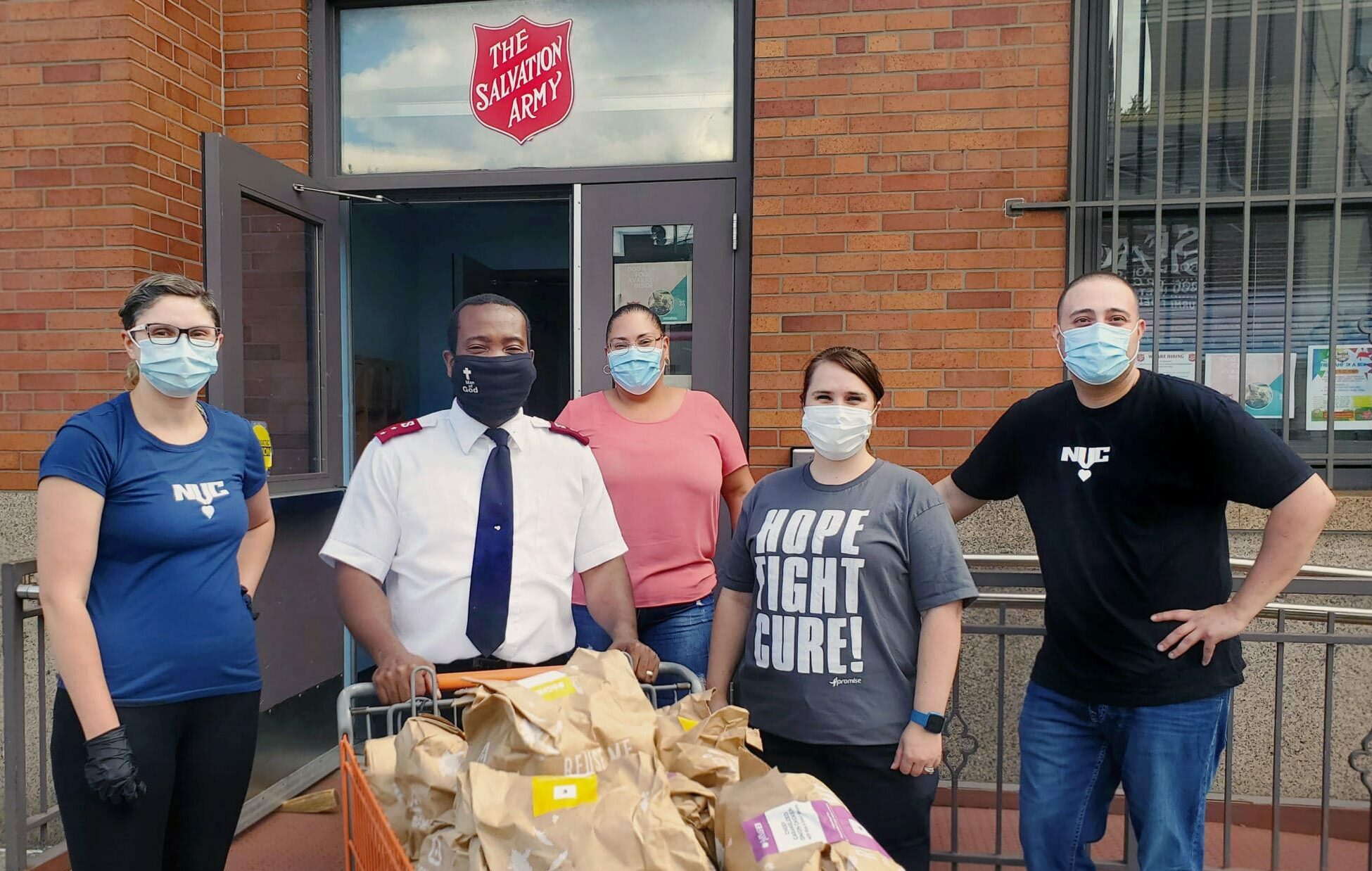 The Salvation Army's: Astoria Corps community center received 150 meals for families in-need.