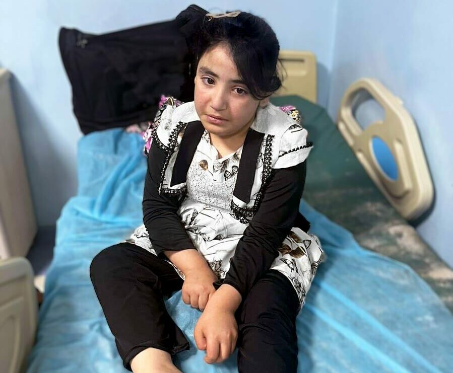 VRL, Veterans Rebuilding Life, nonprofit organization. Seen here, is ten year old Yasmin, before her medical procedure.
