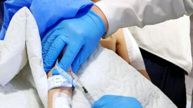 Child medical patient pre-surgery.