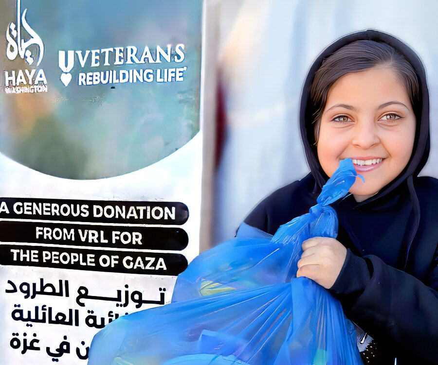 Veterans Rebuilding Life and Haya Washington humanitarian mission collaboration for Gaza.