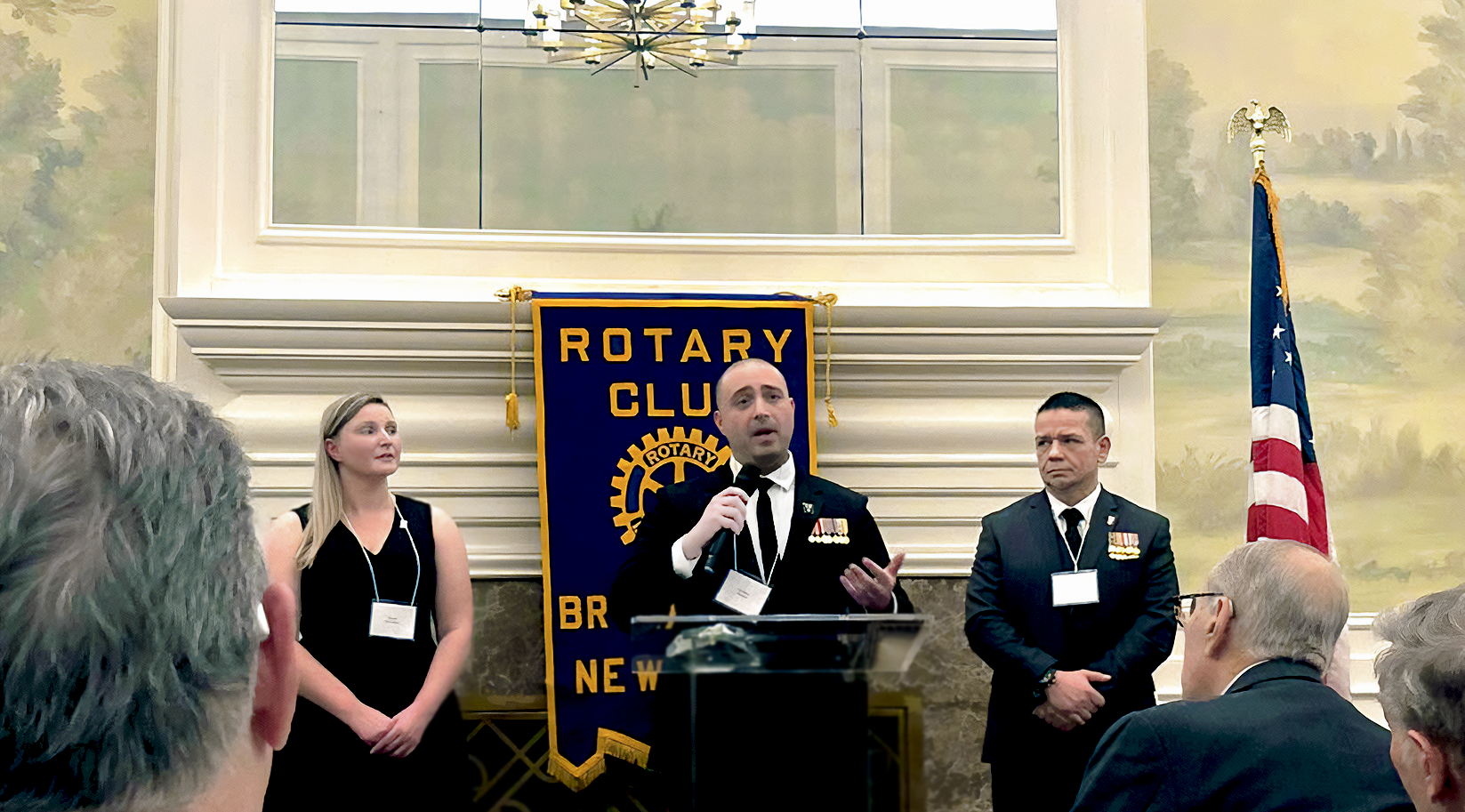 Christian Zamora (center) communications officer, Veterans Rebuilding Life.