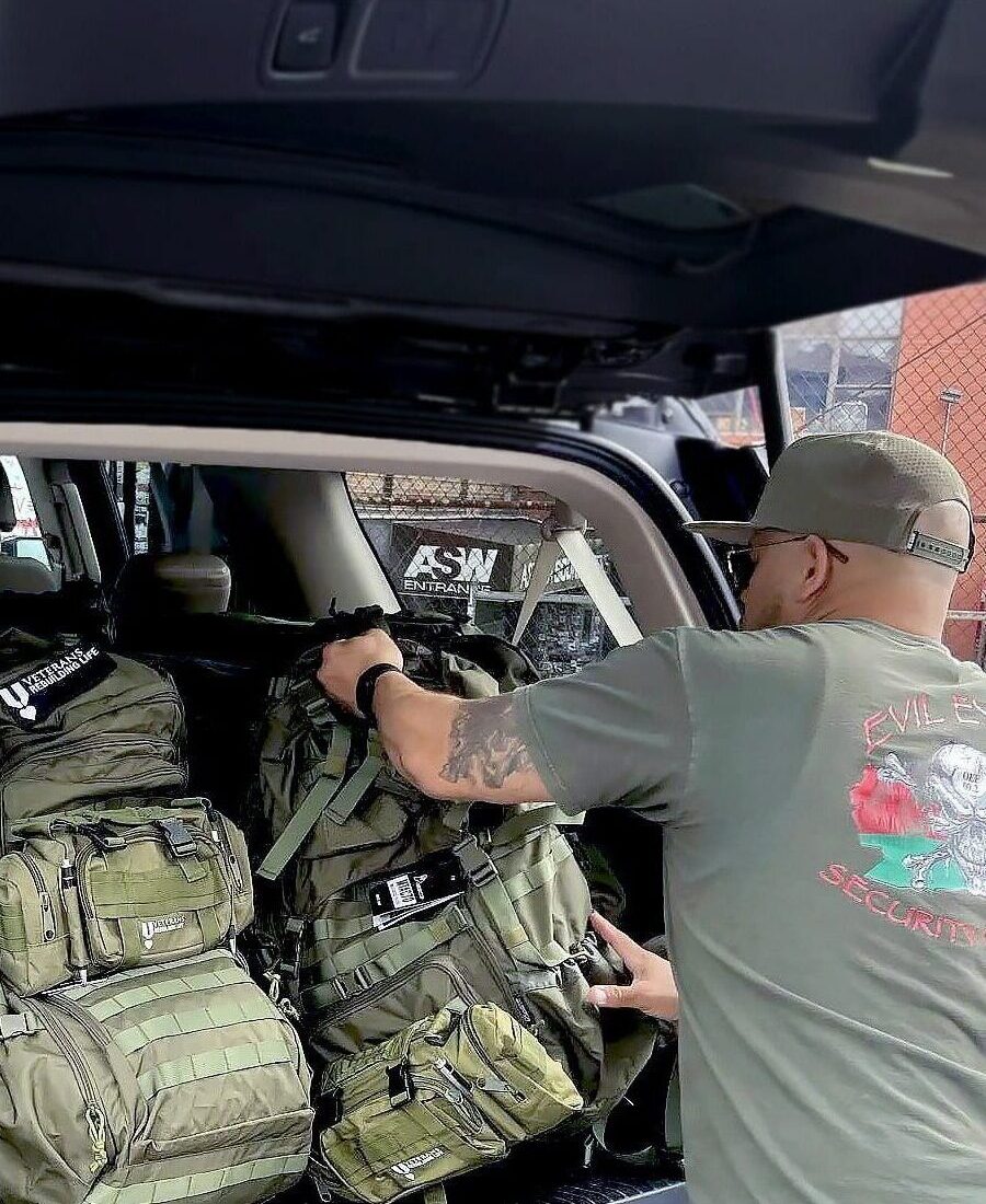 Veterans were equipped with professional hiking and camping equipment that was donated by Veterans Rebuilding Life.