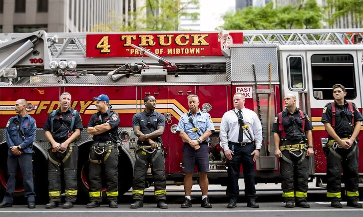 12 members of Squad-1 died when the towers collapsed. 12 members of Squad-1 died when the towers collapsed.